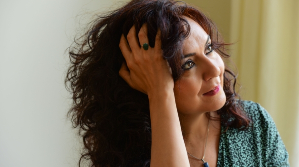 Mahsa Vahdat with Tord Gustavsen artwork from BIMHUIS